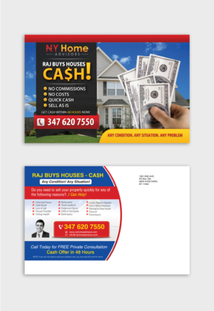 Diseño de Postal por debdesign para NY Home Advisors | Diseño: #8419320