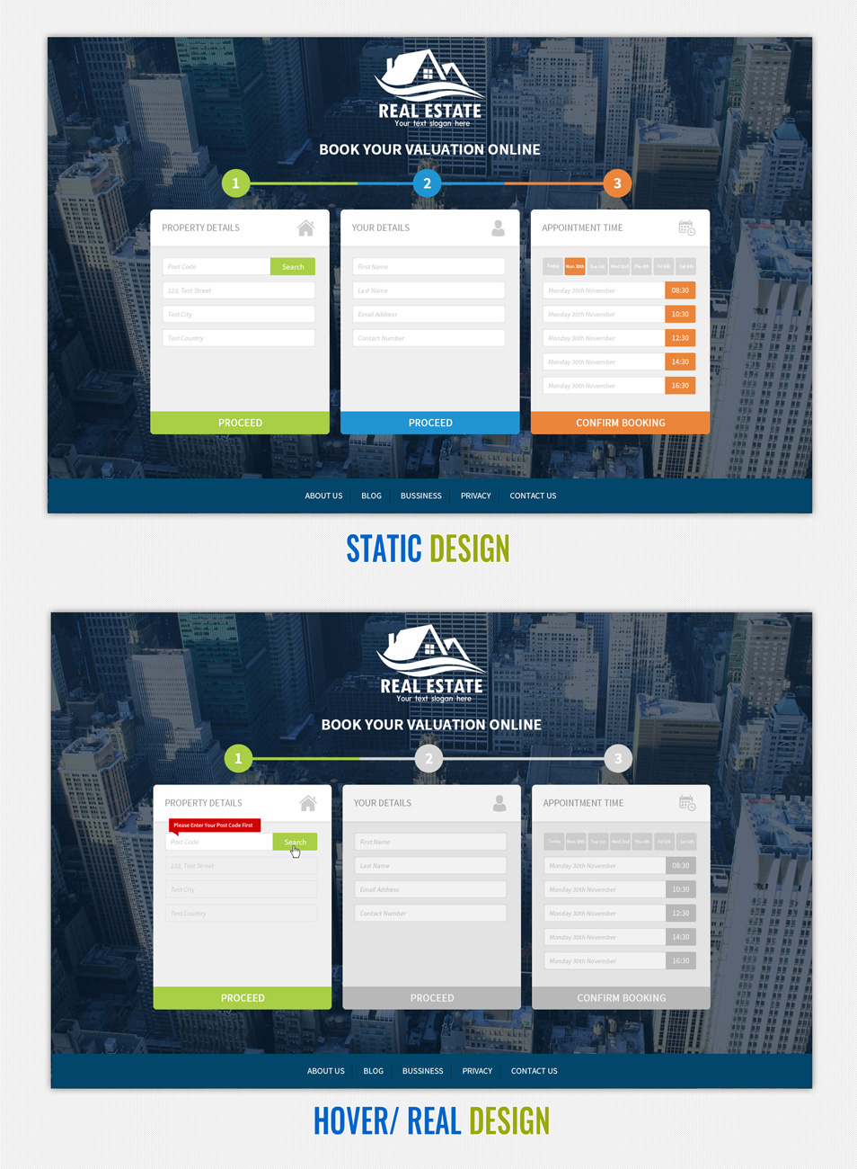 Web Design by JustACreative1 for Blumoo Bookings | Design #8392974