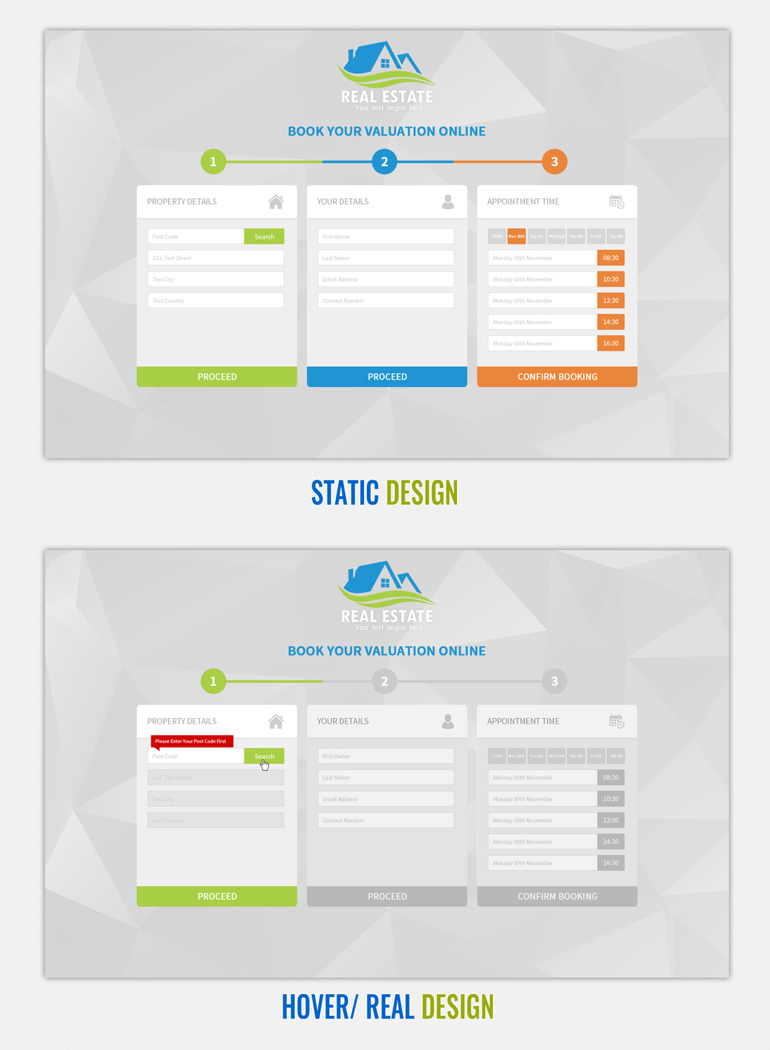 Web Design by JustACreative1 for Blumoo Bookings | Design #8420185