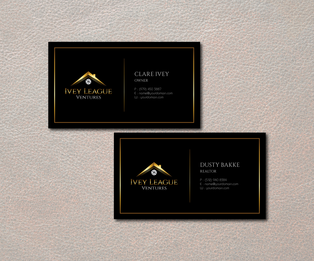 Business Card Design by M.Pirs for Ivey League Ventures | Design #8170853