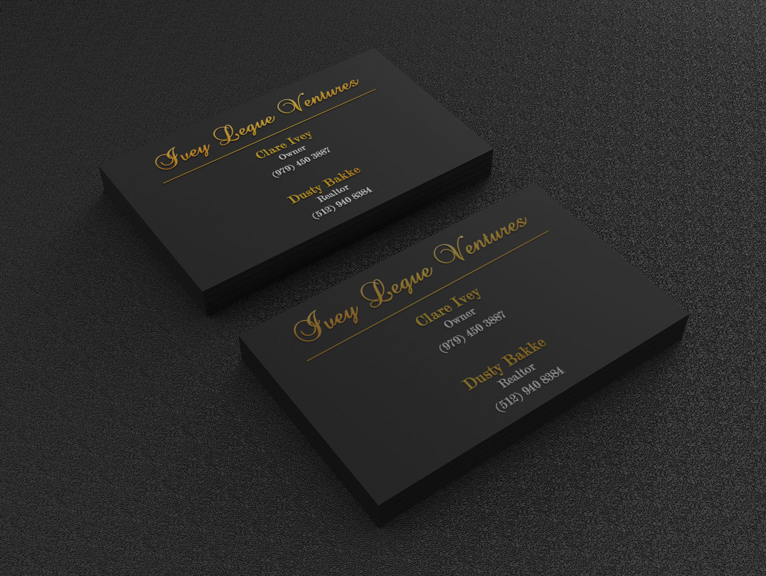 Business Card Design by Lanka Ama for Ivey League Ventures | Design #8169864
