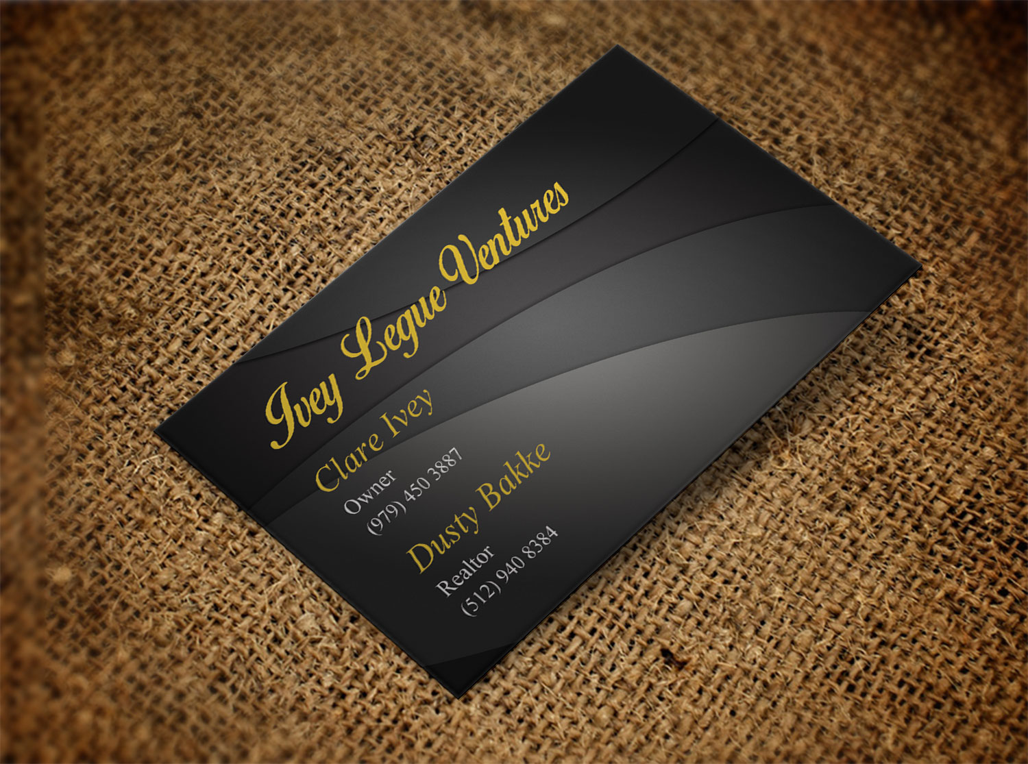 Diseño de Tarjeta de Presentación por Lanka Ama para Ivey League Ventures | Diseño #8169876