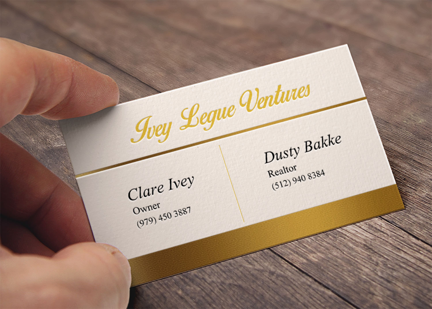 Business Card Design by Lanka Ama for Ivey League Ventures | Design #8169877
