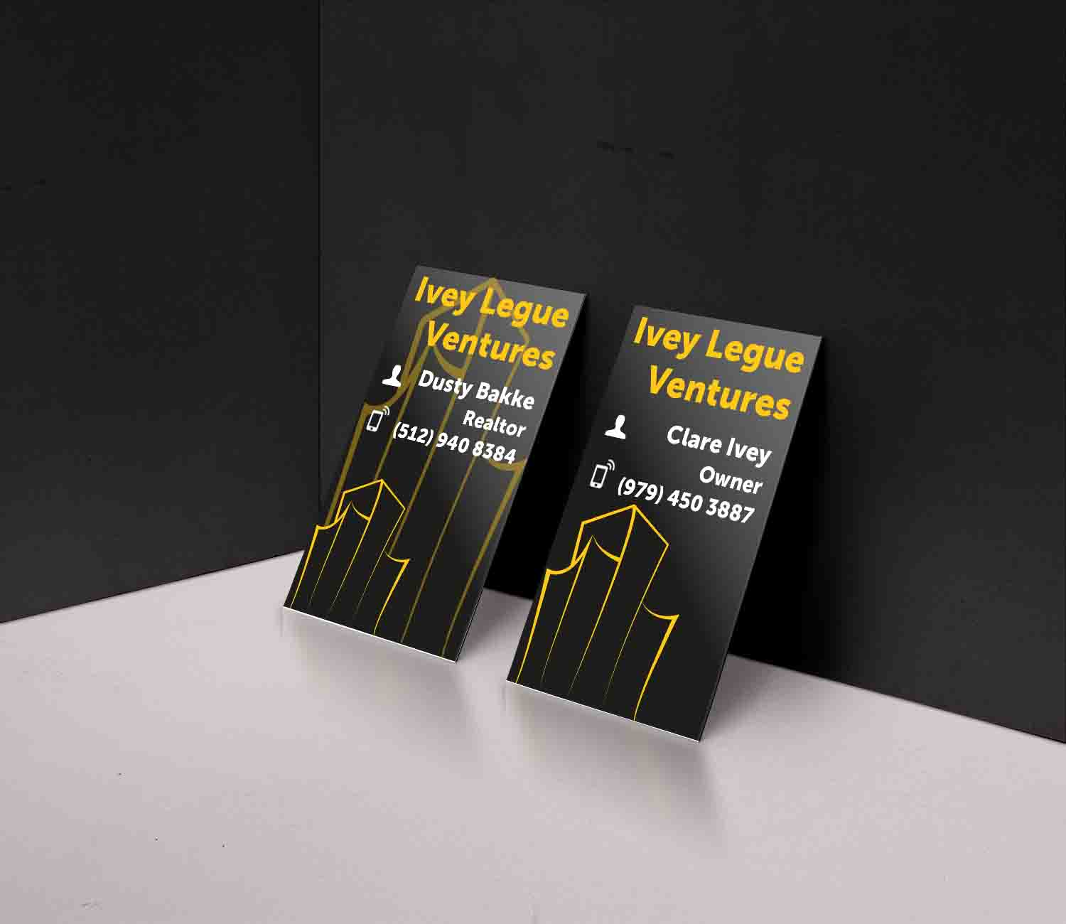 Business Card Design by saqib_nawaz80 for Ivey League Ventures | Design #8170019
