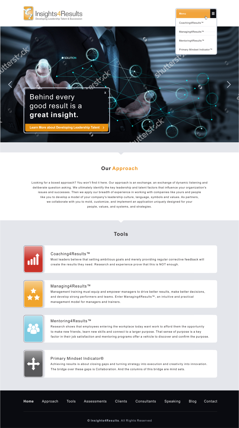 Diseño Web por dsign para Insights4Results.com | Diseño #8769814