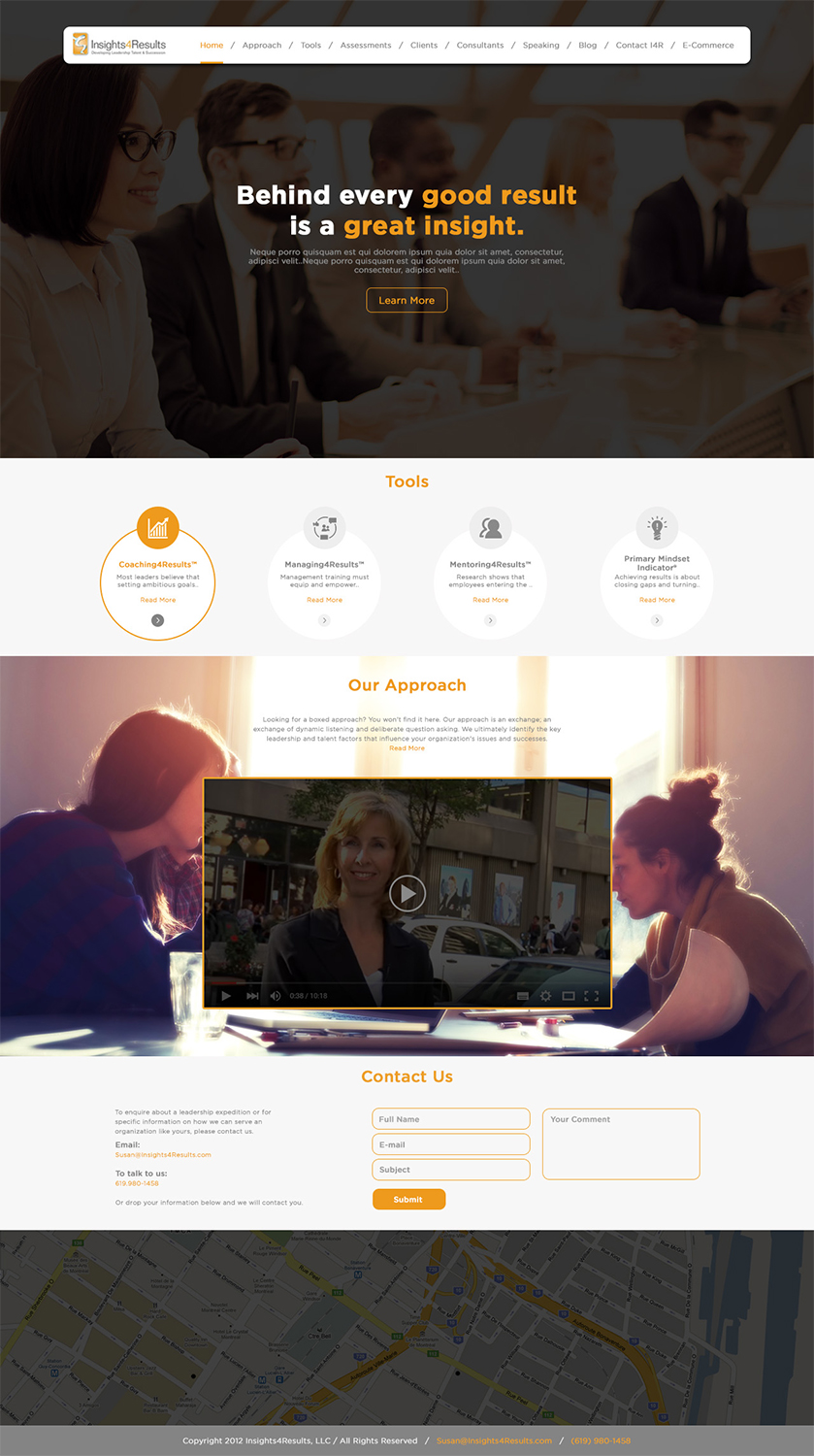 Web Design by Logo Xtudio for Insights4Results.com | Design #8482947