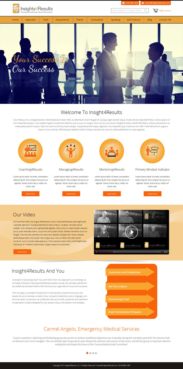 Diseño Web por SJ-Designer para Insights4Results.com | Diseño #8500843