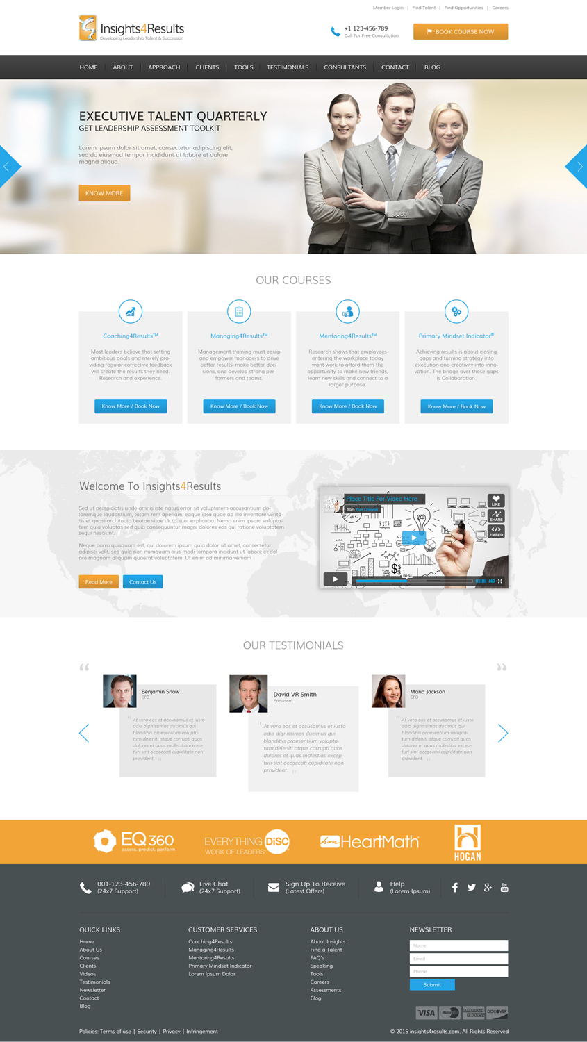 Diseño Web por JustACreative1 para Insights4Results.com | Diseño #8494733