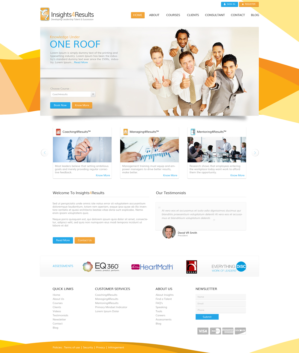 Diseño Web por JustACreative1 para Insights4Results.com | Diseño #8518821