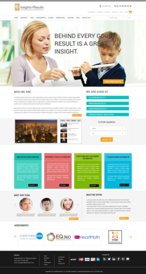 Diseño Web por Shimna Renjith para Insights4Results.com | Diseño #8495792