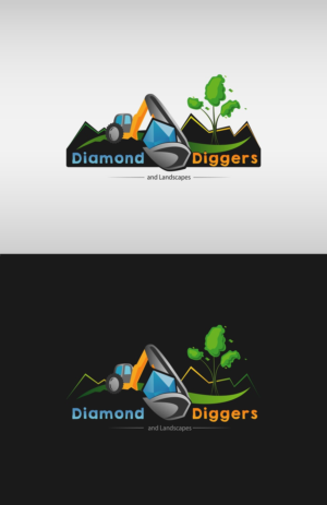 Logo Design by ArtyFive DesignStudio for Diamond Diggers and Landscapes | Design #8396688
