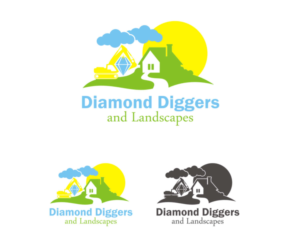 Logo Design by m.ziaurrohman for Diamond Diggers and Landscapes | Design #8394432