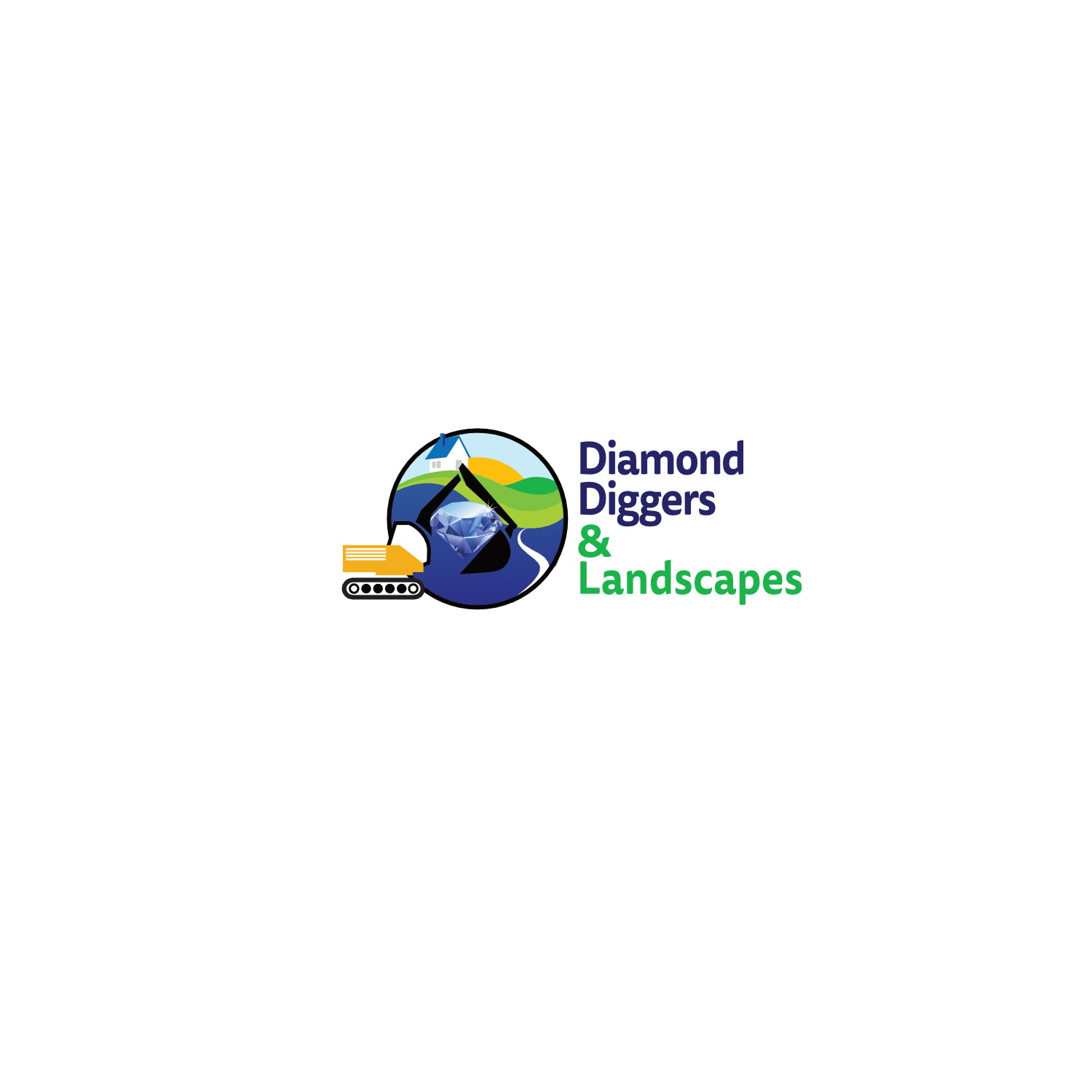 Design de Logo par Akhter Rasool pour Diamond Diggers and Landscapes | Design #8214492