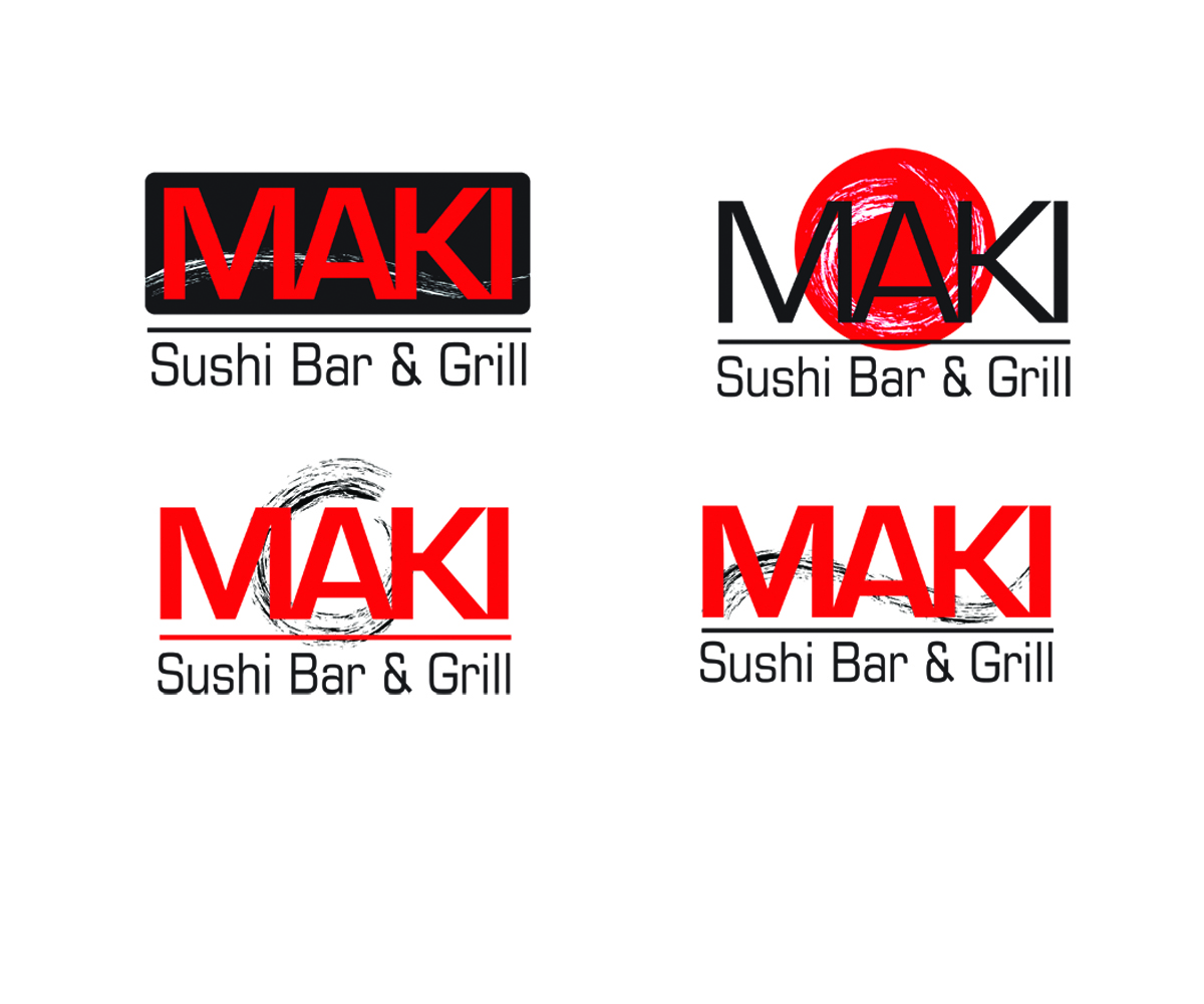 Logo Design by Hot Rod for Maki Sushi Bar & Grill | Design #8347173