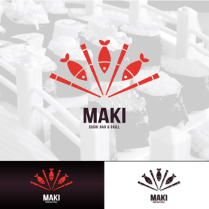 Logo Design by Logoregion for Maki Sushi Bar & Grill | Design #8418304