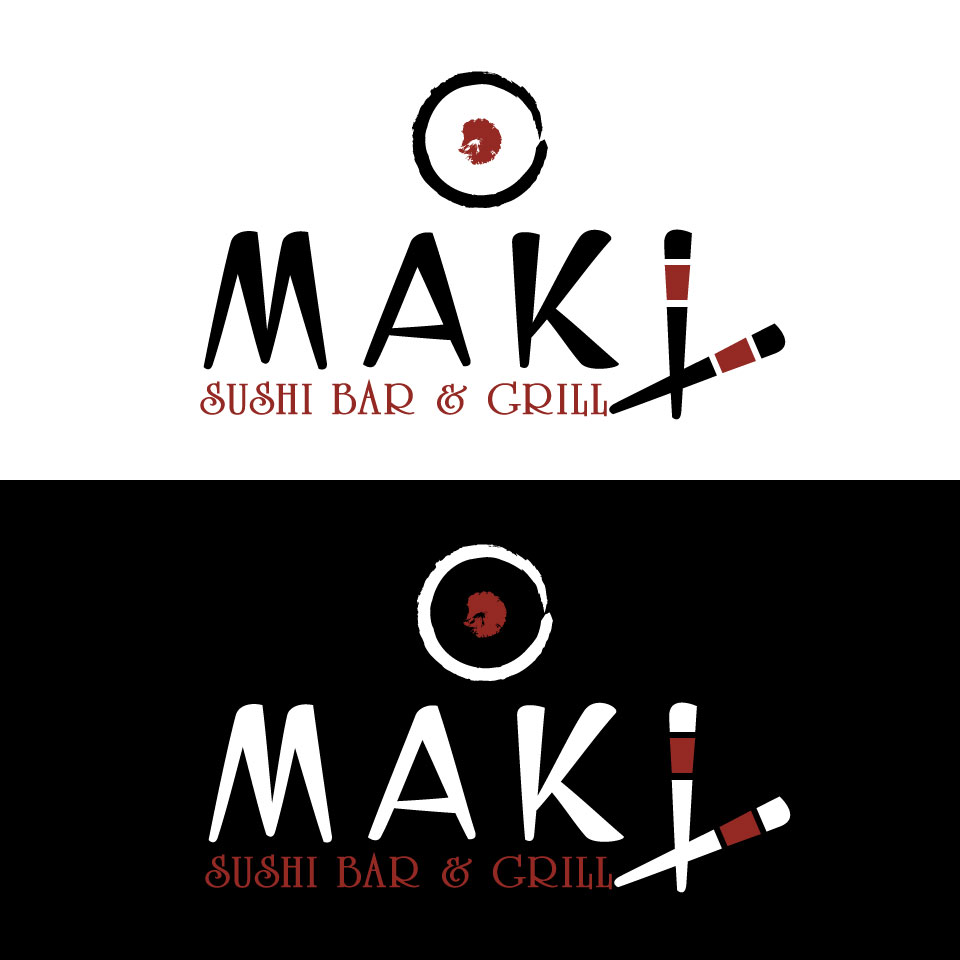 Logo Design by designstarla for Maki Sushi Bar & Grill | Design #8416749