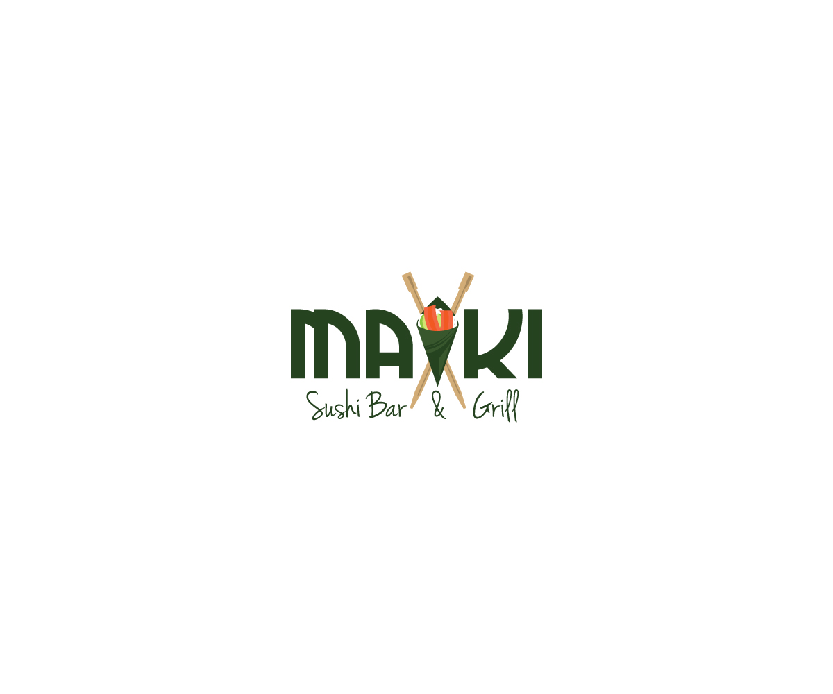 Logo Design by Dzains for Maki Sushi Bar & Grill | Design #8390729