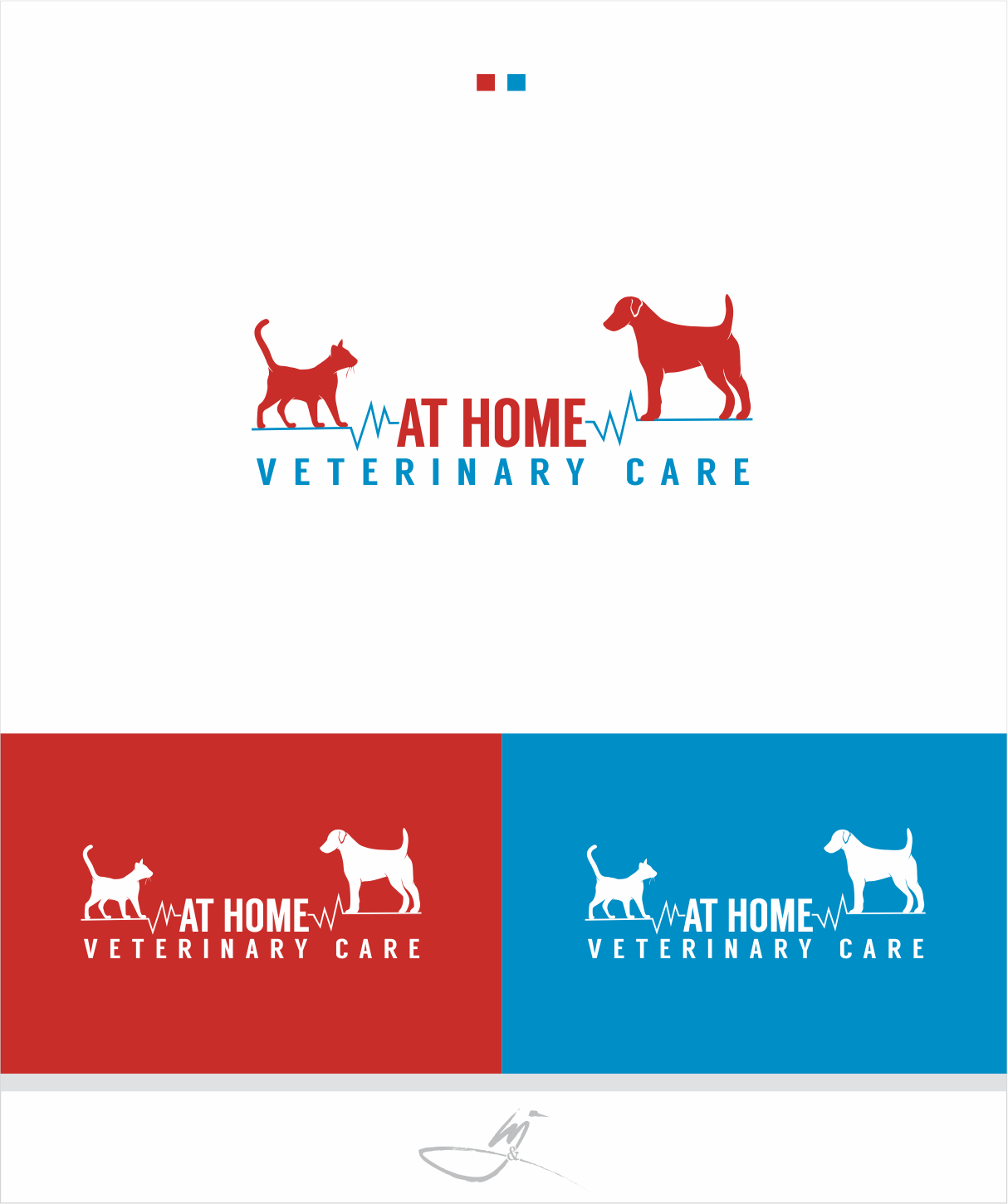 Logo Design by Mimi &amp; Max for At Home Veterinary Care | Design #8449474
