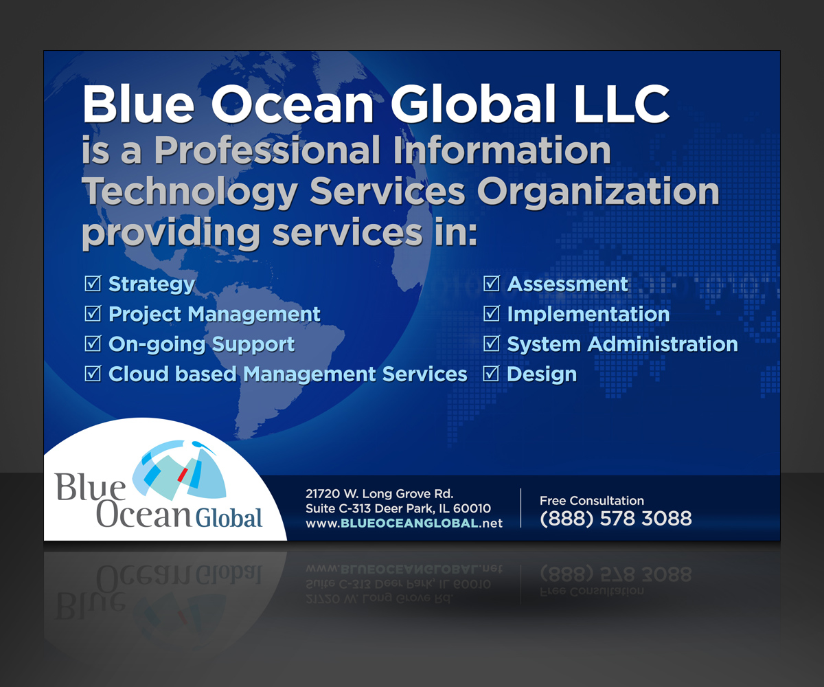 Advertisement Design by jgeoinbox for Blue Ocean Global LLC | Design #1981341