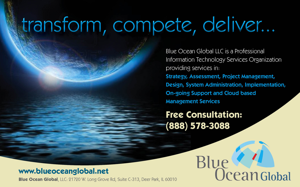 Werbe-Design von Sue für Blue Ocean Global LLC | Design #1967145