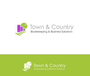 Town & Country Bookkeeping & Business Solutions | Diseño de Logo por Hiccups Design