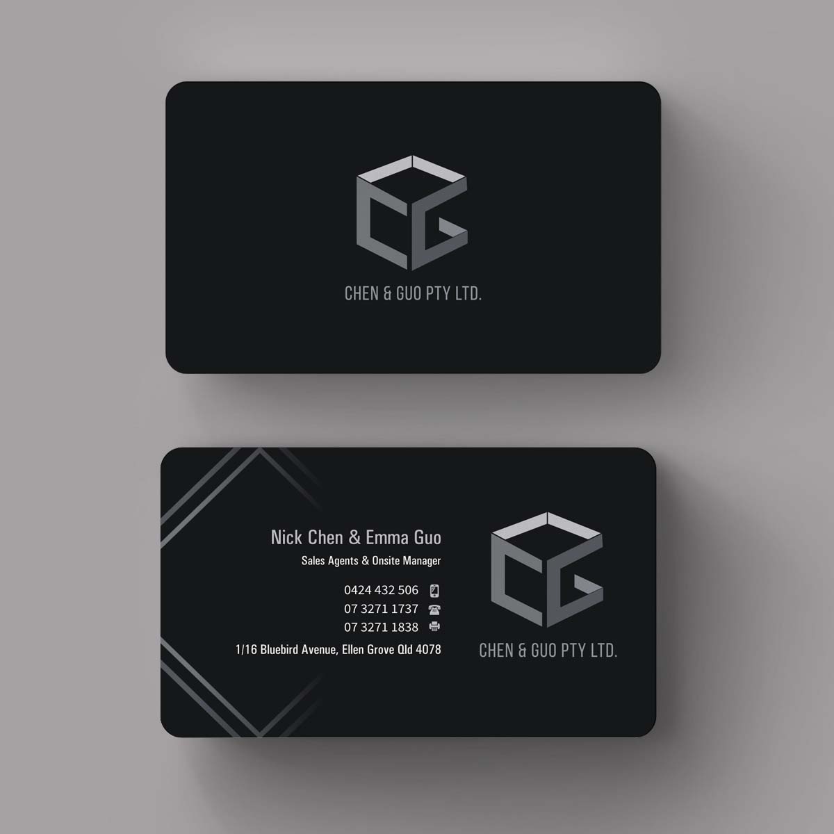 Business Card Design by INDIAN_Ashok for Chen & Guo Pty Ltd | Design #8209860