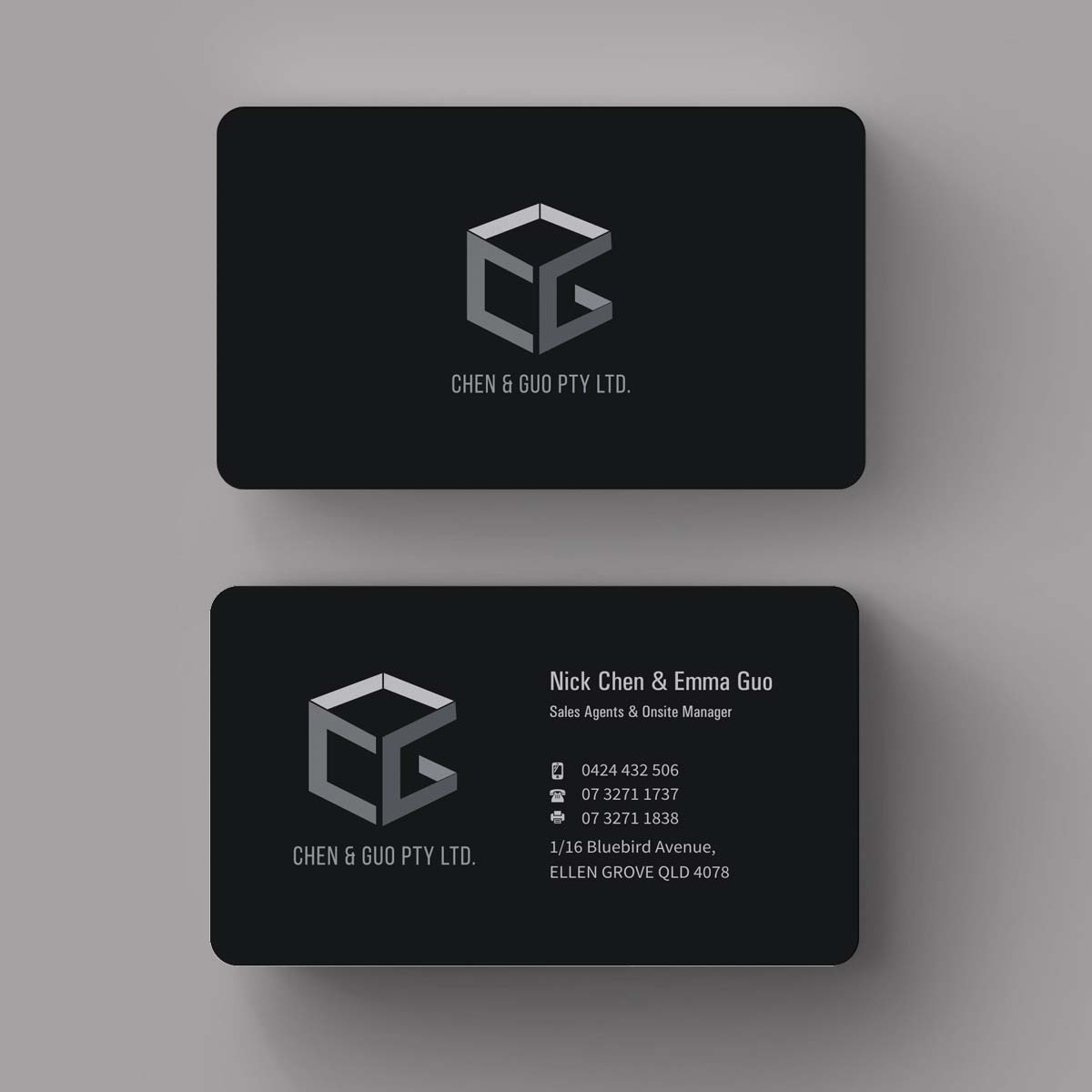 Business Card Design by INDIAN_Ashok for Chen & Guo Pty Ltd | Design #8209880