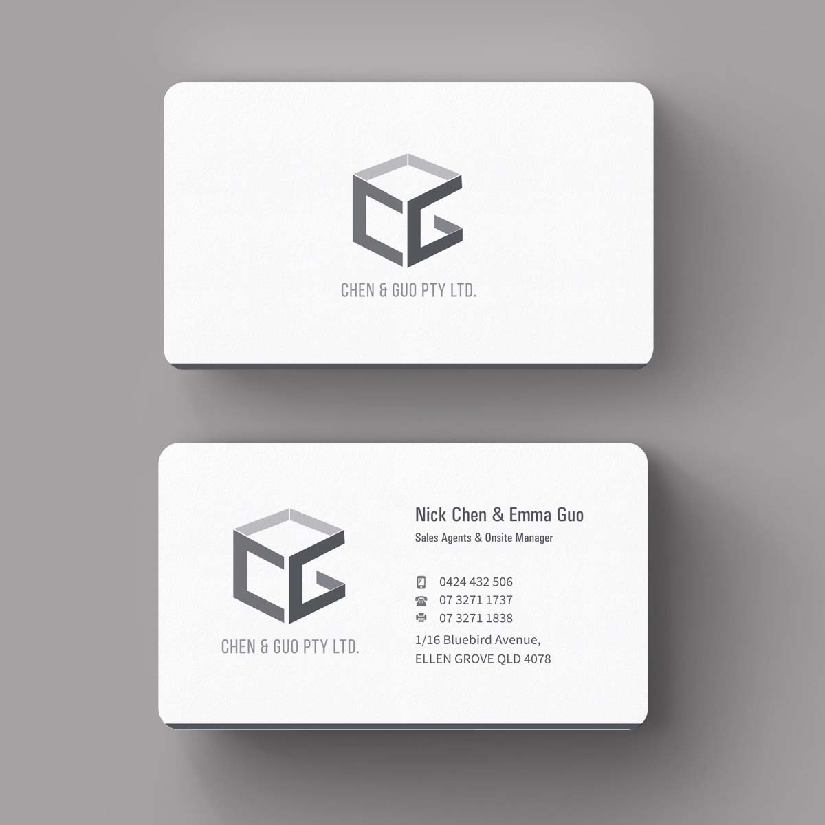 Business Card Design by INDIAN_Ashok for Chen & Guo Pty Ltd | Design #8209886