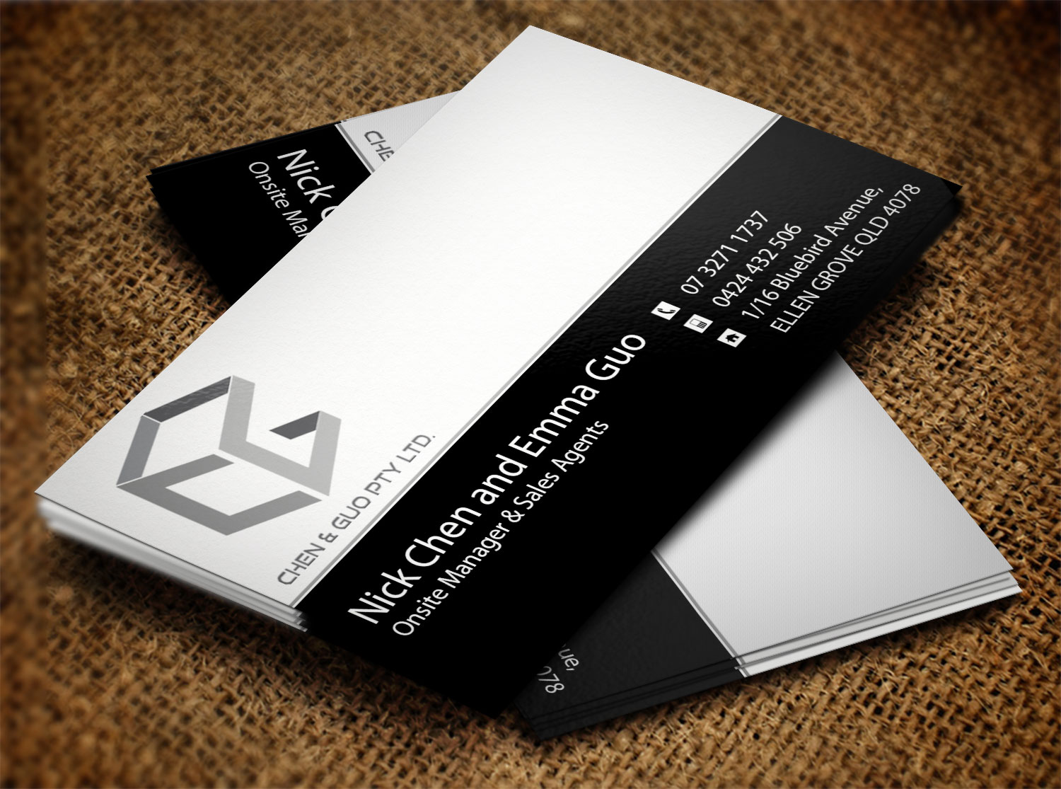 Business Card Design by Lanka Ama for Chen & Guo Pty Ltd | Design #8209967