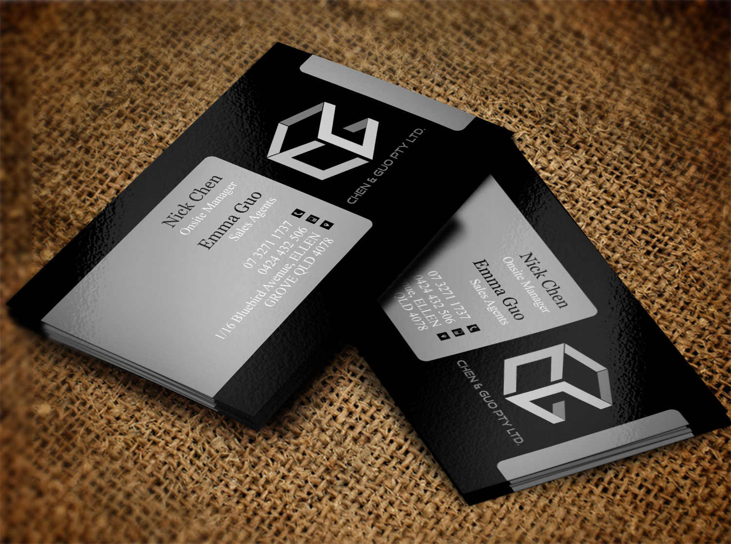 Business Card Design by Lanka Ama for Chen & Guo Pty Ltd | Design #8209978