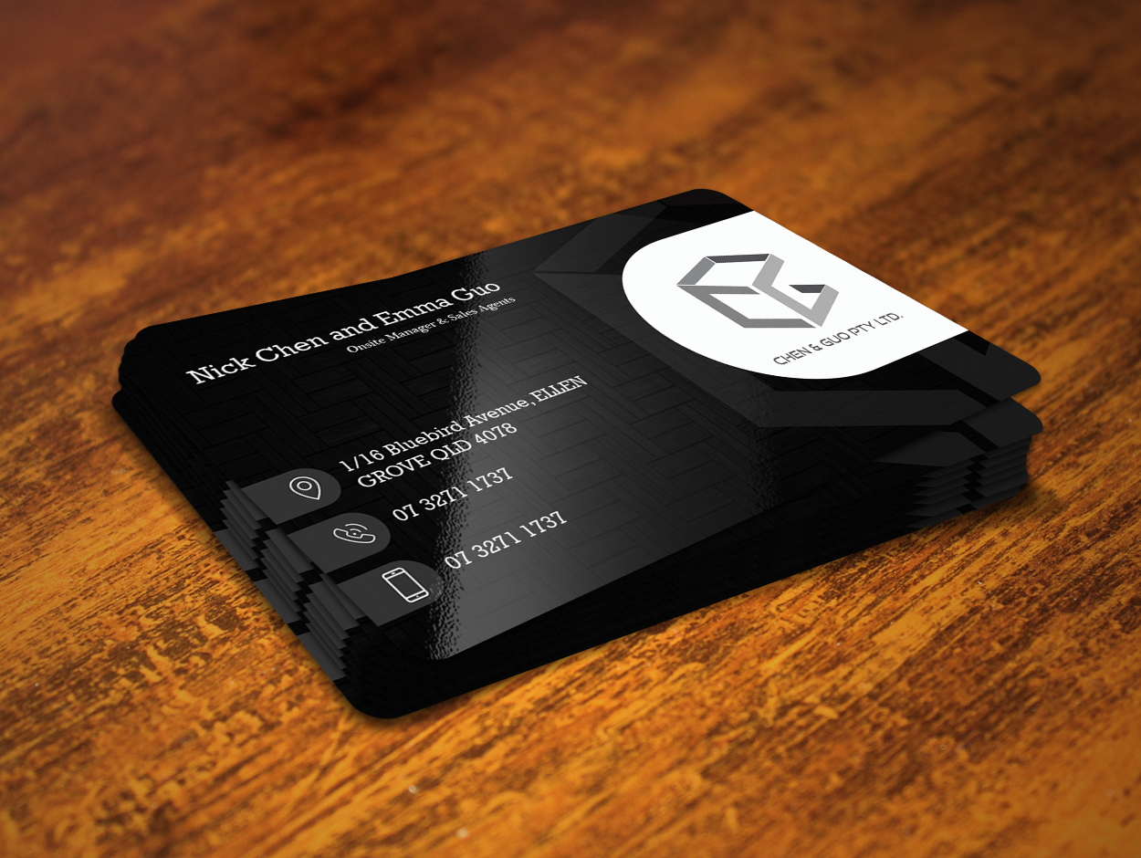 Business Card Design by Pram Shaw for Chen & Guo Pty Ltd | Design #8214736