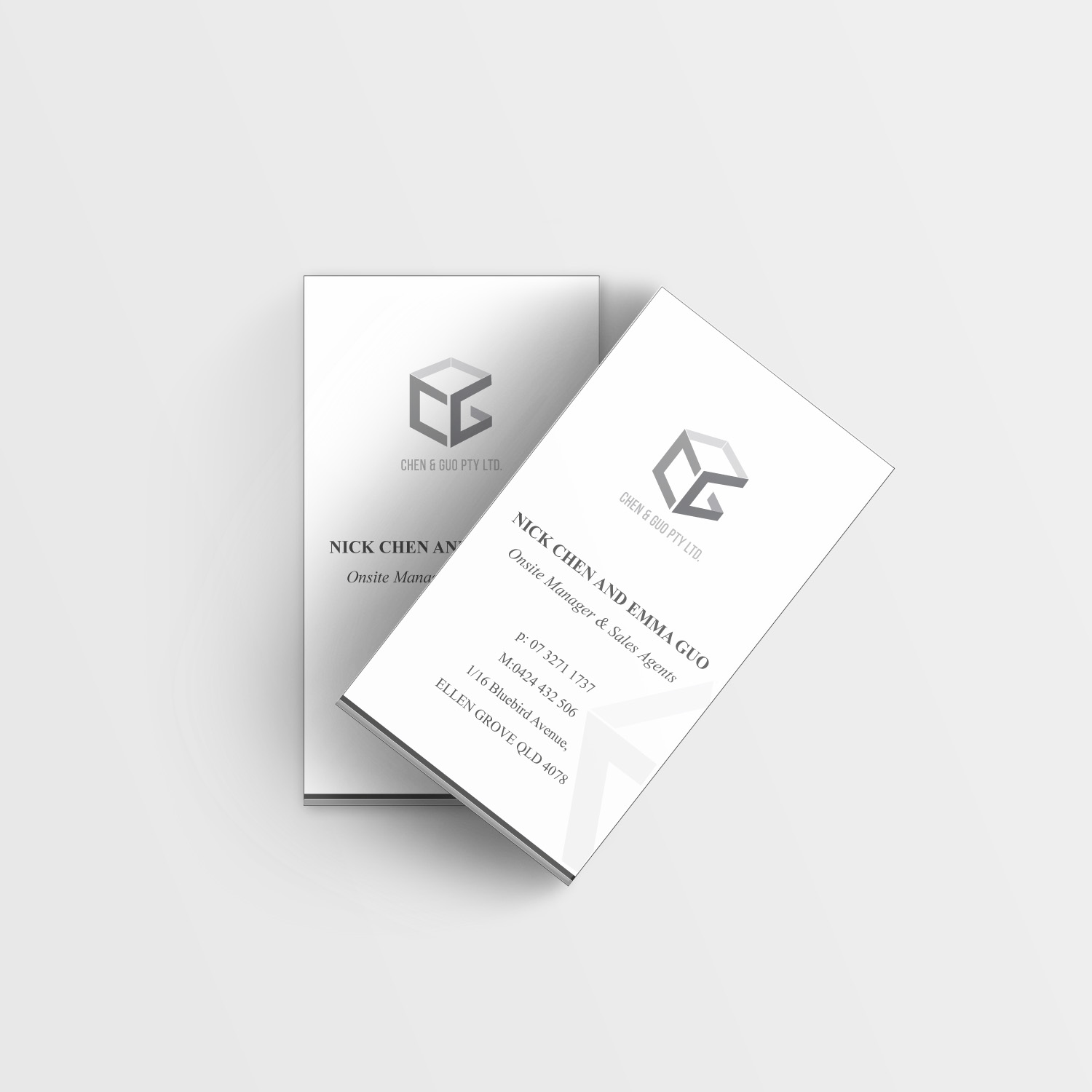 Business Card Design by kanzai for Chen & Guo Pty Ltd | Design #8214155