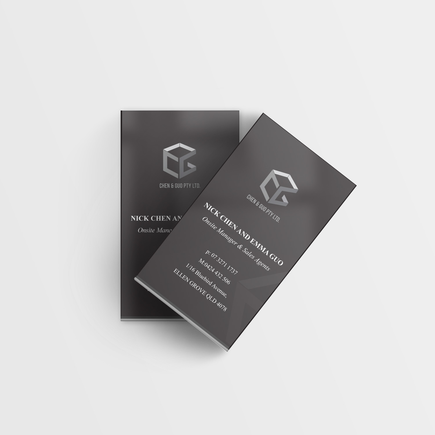 Business Card Design by kanzai for Chen & Guo Pty Ltd | Design #8214156