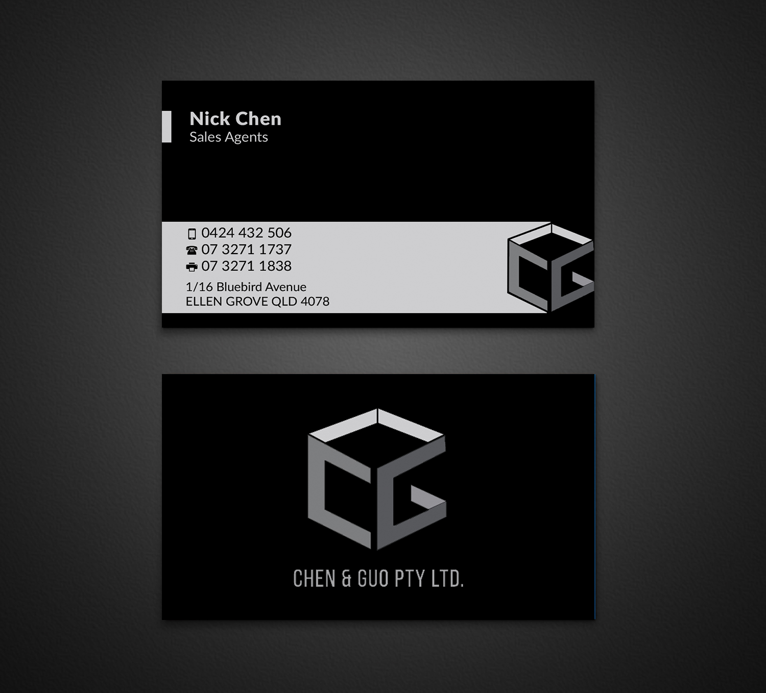 Business Card Design by AFHUN for Chen & Guo Pty Ltd | Design #8433917