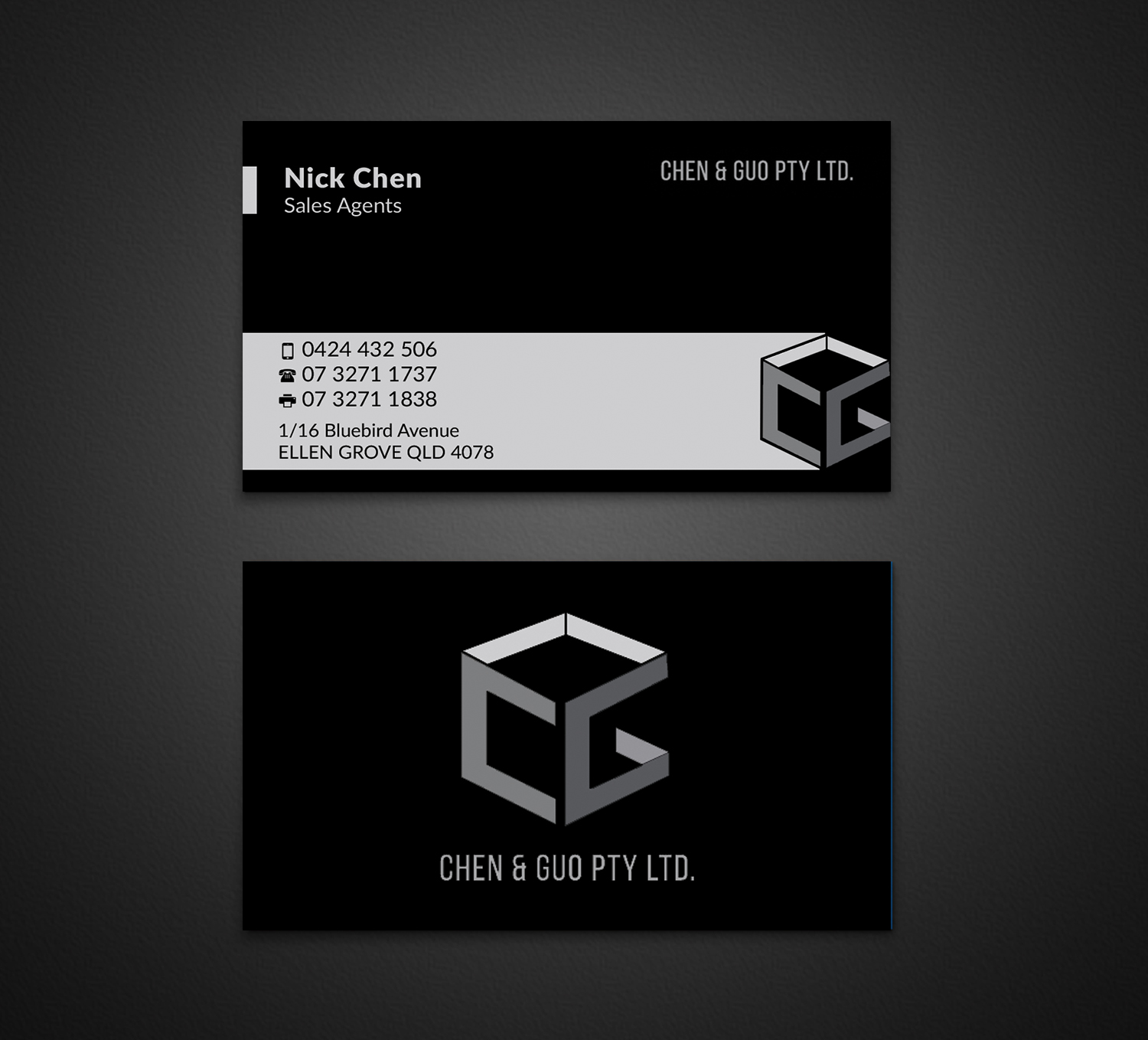 Business Card Design by AFHUN for Chen & Guo Pty Ltd | Design #8433920