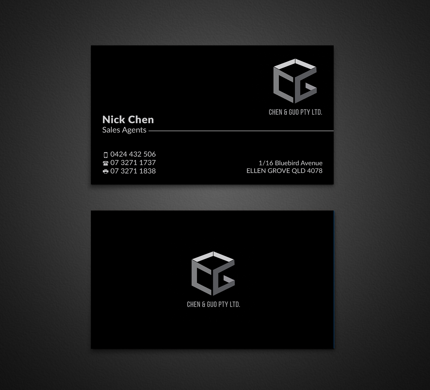 Business Card Design by AFHUN for Chen & Guo Pty Ltd | Design #8434011