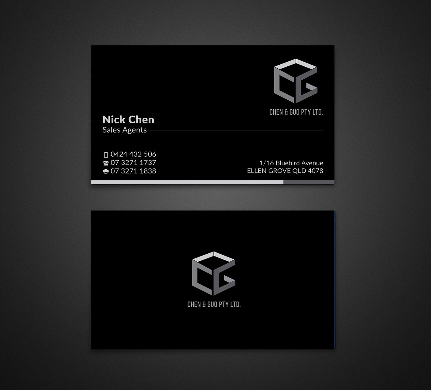 Business Card Design by AFHUN for Chen & Guo Pty Ltd | Design #8434012