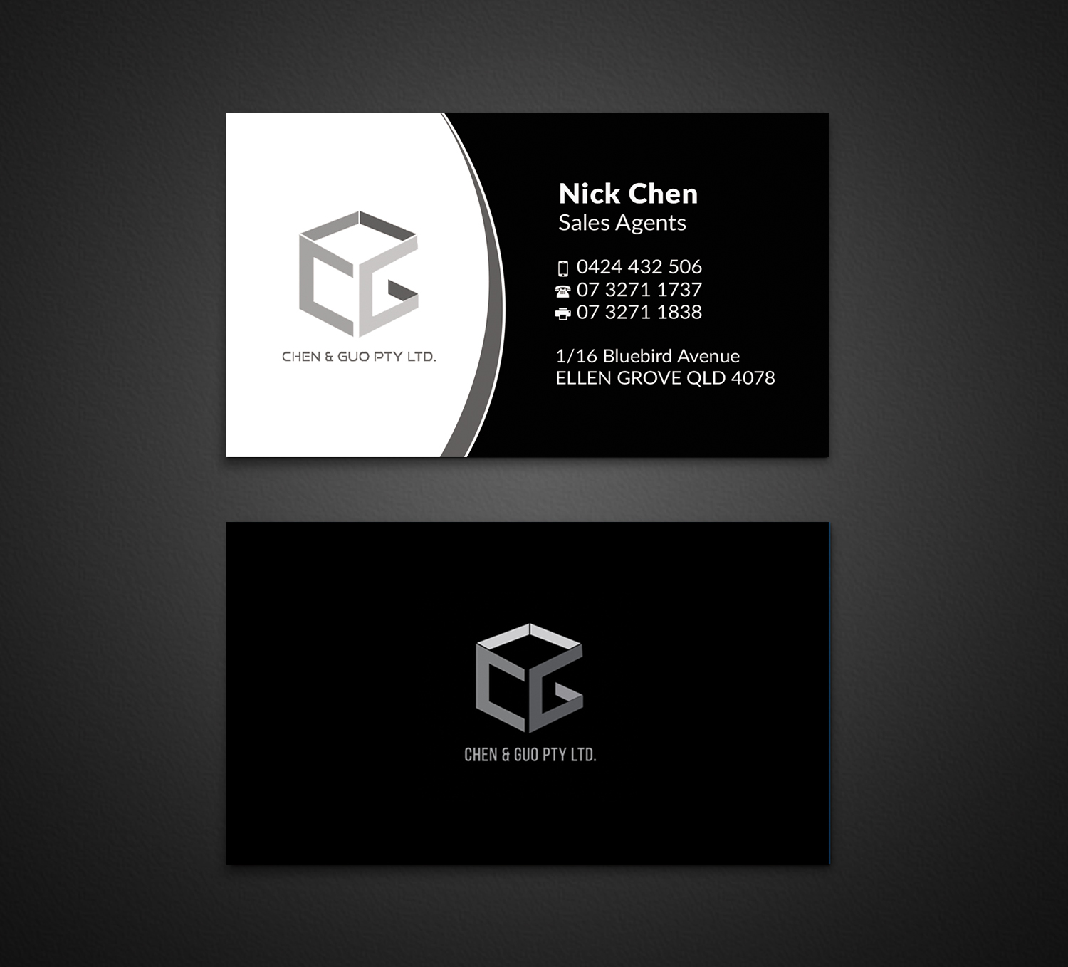 Business Card Design by AFHUN for Chen & Guo Pty Ltd | Design #8434168