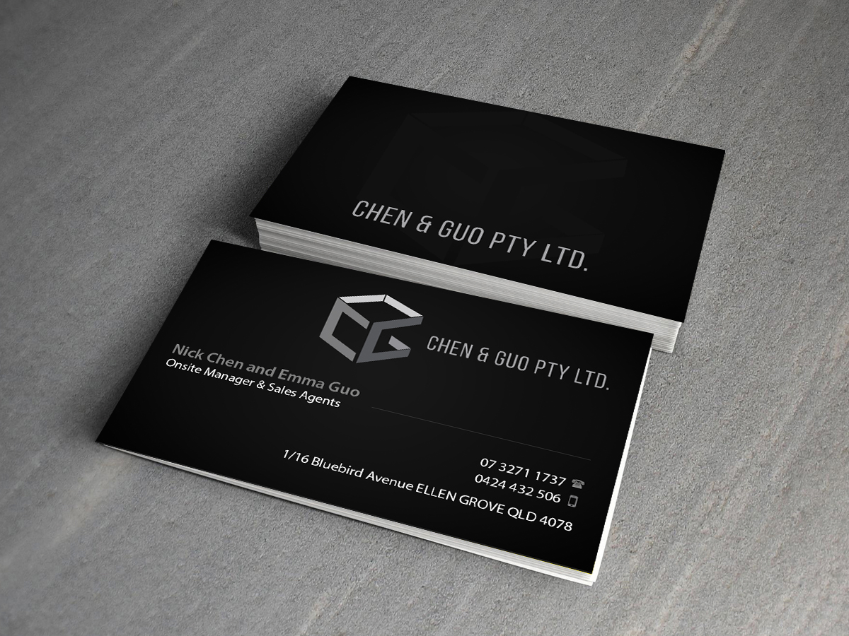 Business Card Design by Creations Box 2015 for Chen & Guo Pty Ltd | Design #8214515