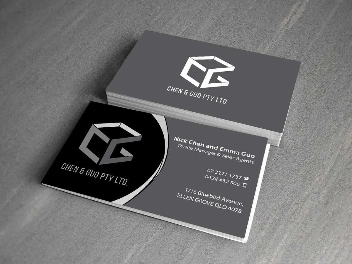 Business Card Design by Creations Box 2015 for Chen & Guo Pty Ltd | Design #8214517
