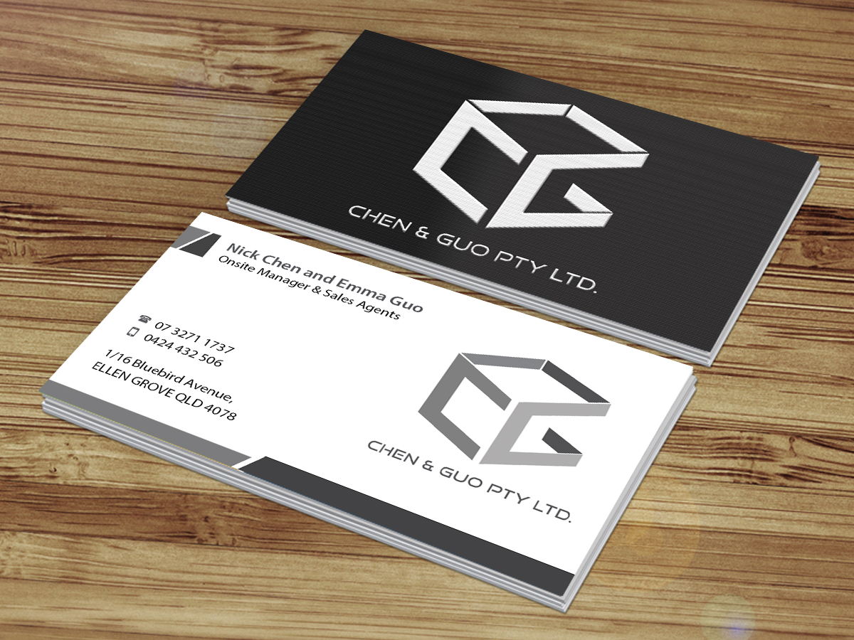 Diseño de Tarjeta de Presentación por Creations Box 2015 para Chen & Guo Pty Ltd | Diseño #8214521