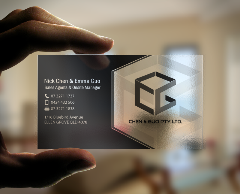 Business Card Design by chandrayaan.creative for Chen & Guo Pty Ltd | Design #8403745