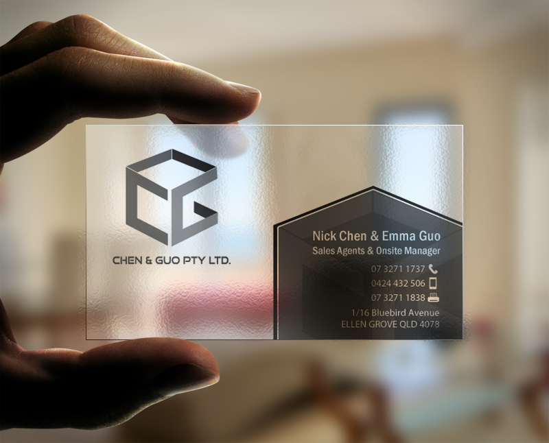 Visitenkarten-Design von chandrayaan.creative für Chen & Guo Pty Ltd | Design #8403746