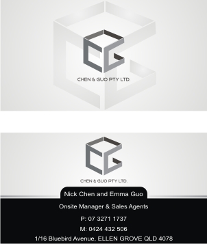 Design de Carte de Visite par Barros Design pour Chen & Guo Pty Ltd | Design #8392998