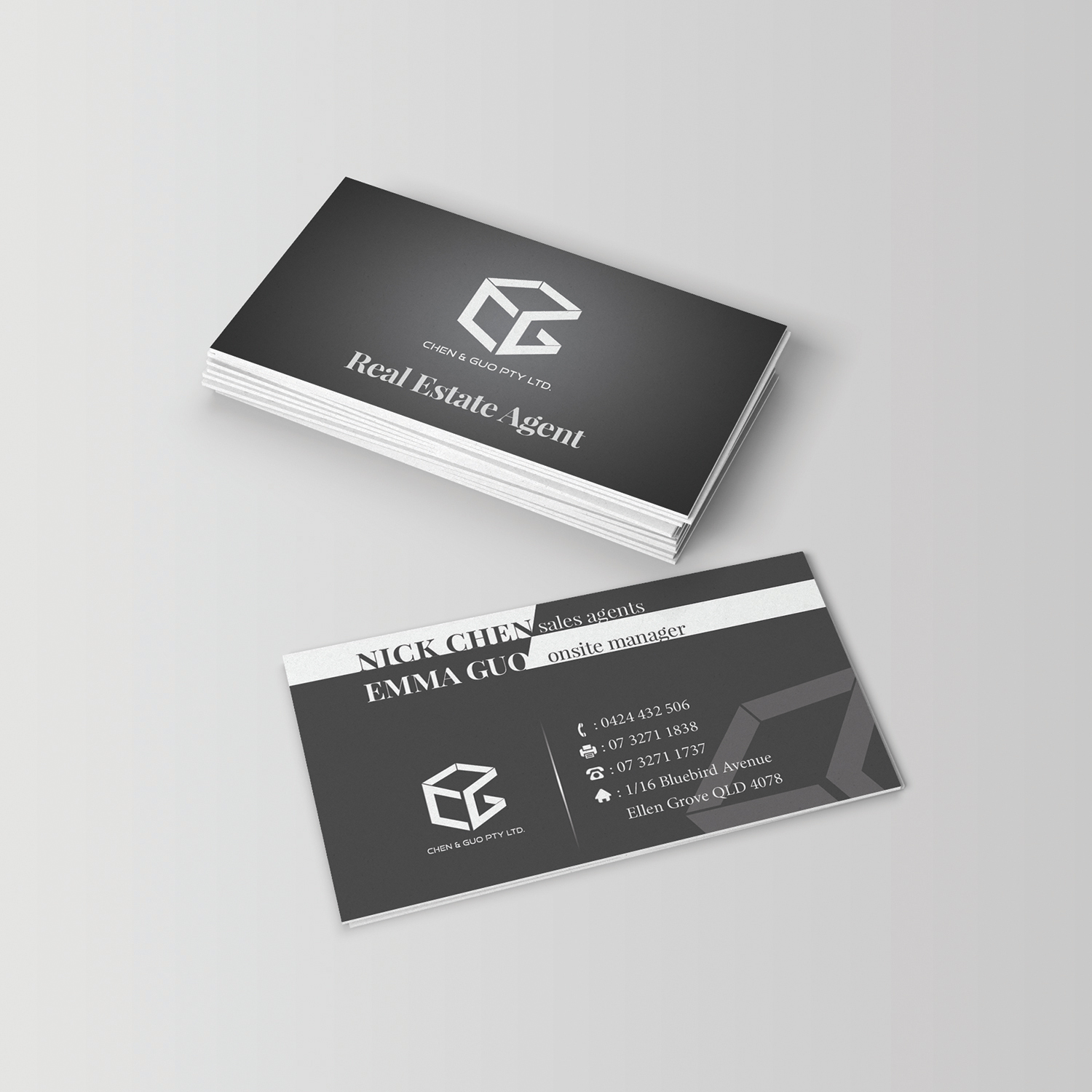 Business Card Design by wenyoufu for Chen & Guo Pty Ltd | Design #8476378