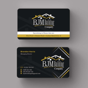 Business Card Design by INDIAN_Ashok for BJM Building | Design: #8388603