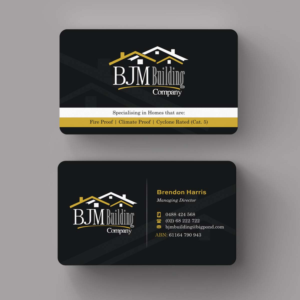 Business Card Design by INDIAN_Ashok for BJM Building | Design: #8388604