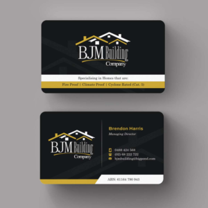 Business Card Design by INDIAN_Ashok for BJM Building | Design: #8388605