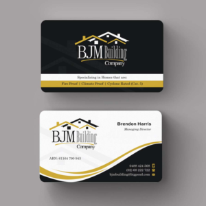 Business Card Design by INDIAN_Ashok for BJM Building | Design: #8388608