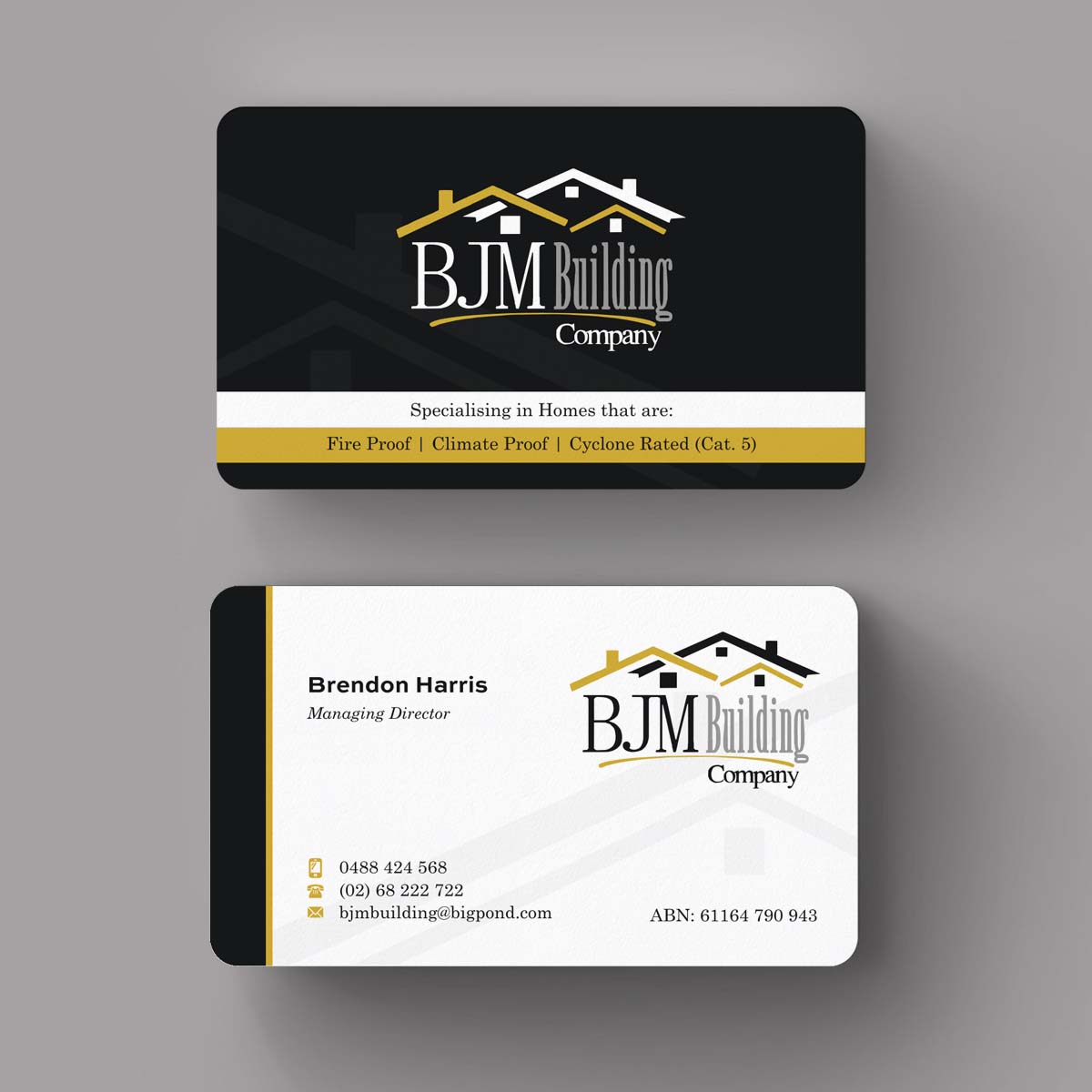 Design de Carte de Visite par INDIAN_Ashok pour BJM Building | Design #8388610